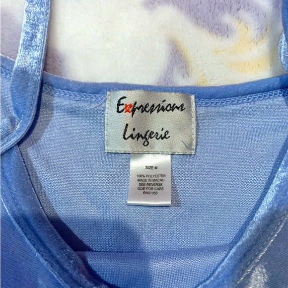 Baby Blue Y2K Tank Top with Silver Stars - Picture 5 of 6